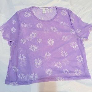 Purple Mesh T-shirt